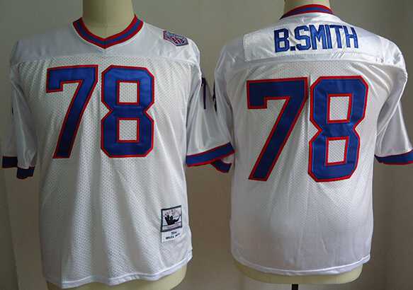 Bruce Smith Buffalo Bills white Throwback jersey