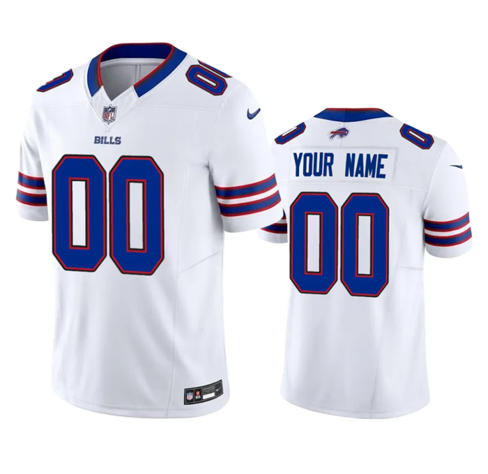 Custom Buffalo Bills white Vapor jersey