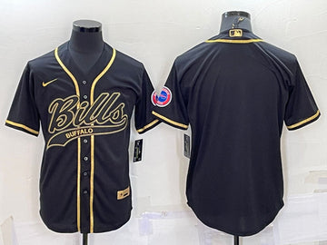 Blank Black Buffalo Bills gold jersey