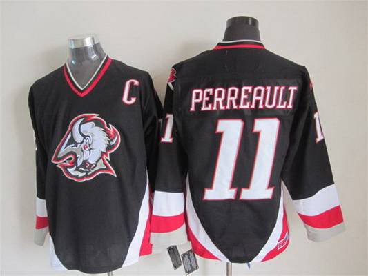 Gilbert Perreault Buffalo Sabres black Throwback jersey