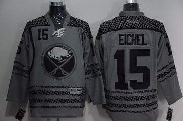 Jack Eichel Buffalo Sabres charcoal jersey
