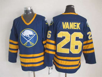 Thomas Vanek Buffalo Sabres navy Throwback jersey