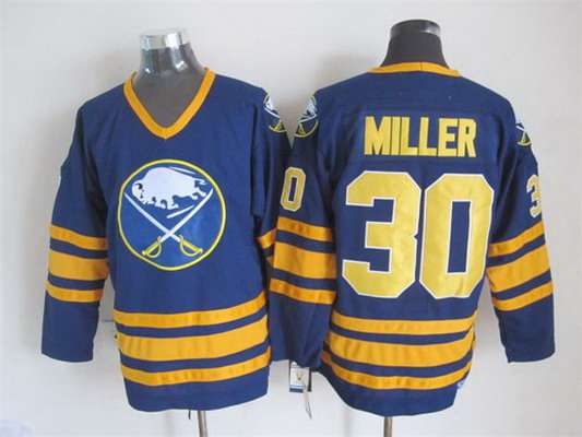 Ryan Miller Buffalo Sabres navy Throwback jersey