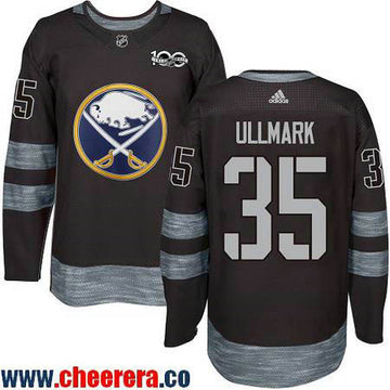 Linus Ullmark Buffalo Sabres black jersey