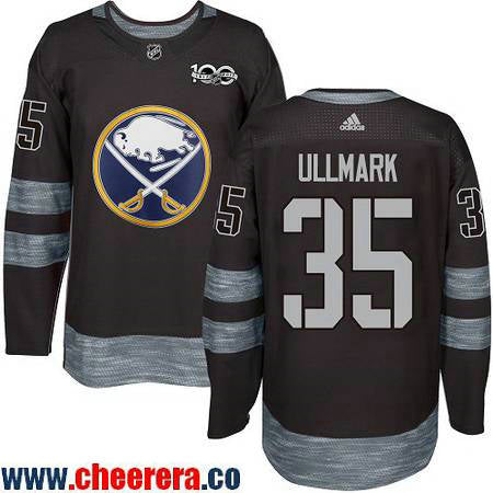 Linus Ullmark Buffalo Sabres black jersey