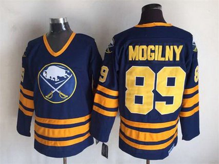 Alexander Mogilny Buffalo Sabres navy Throwback jersey