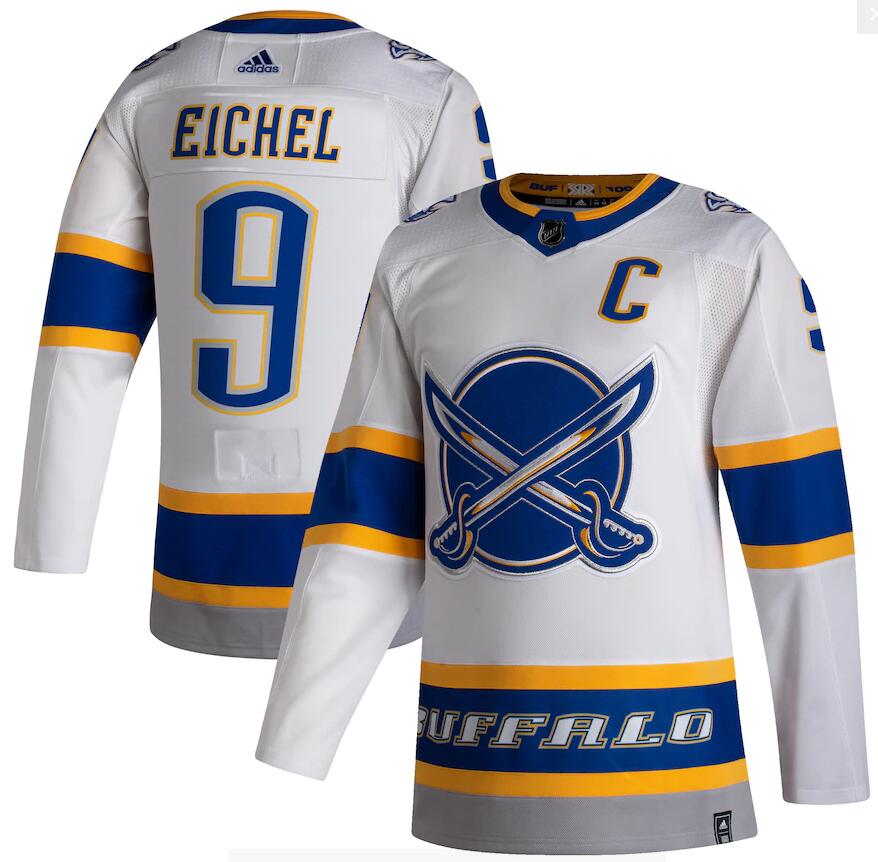 Jack Eichel Buffalo Sabres white Reverse Retro jersey