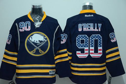 Ryan O'Reilly Reebok Buffalo Sabres navy jersey