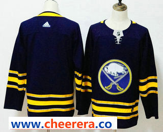 Custom Buffalo Sabres navy jersey