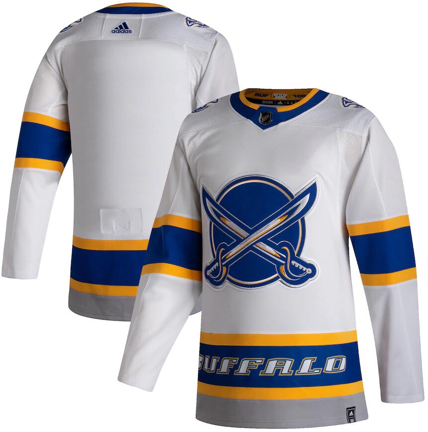 Custom Buffalo Sabres white Reverse Retro jersey