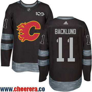 Mikael Backlund Calgary Flames black jersey