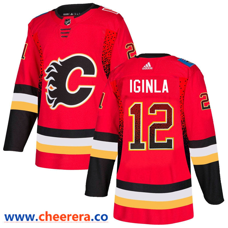Jarome Calgary Flames red Fashion jersey