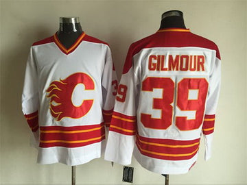 Doug Gilmour Calgary Flames white Throwback jersey