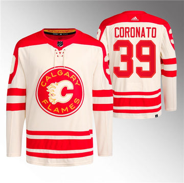 Matt Coronato Calgary Flames cream Classic jersey