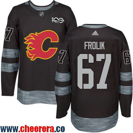 Michael Frolik Calgary Flames black jersey