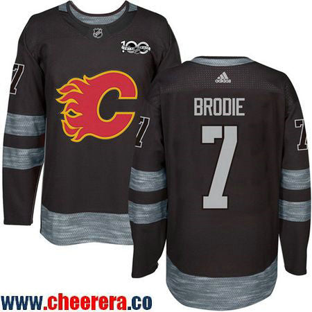 TJ Brodie Calgary Flames black jersey