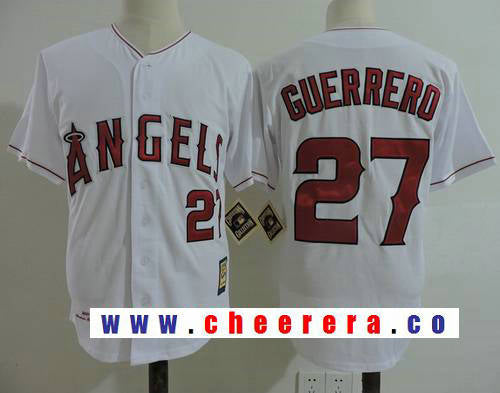 Vladimir Guerrero Los Angeles Angels white Throwback jersey