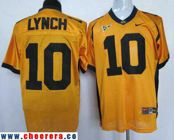 Marshawn Lynch Cal Bears yellow jersey
