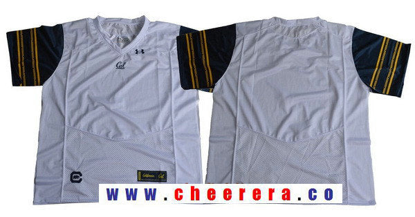 Custom Cal Bears white jersey