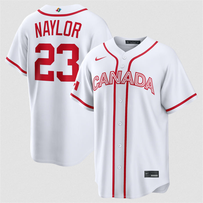 Bo Naylor Canada Baseball white Classic jersey