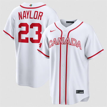 Bo Naylor Canada Baseball white Classic jersey