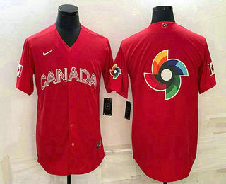 Canada Baseball red Classic jersey