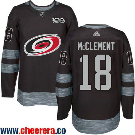 Jay McClement Carolina Hurricanes black jersey