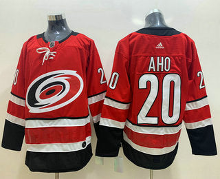 Sebastian Aho Carolina Hurricanes red jersey