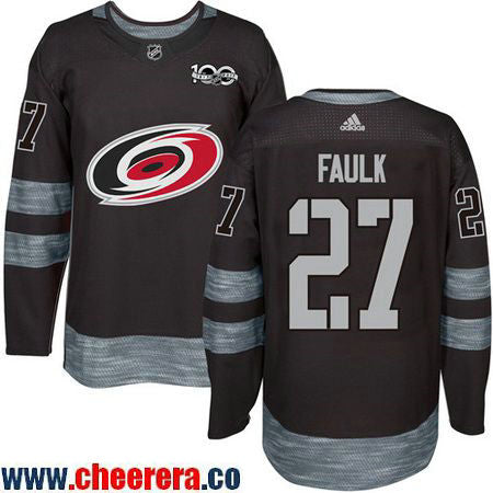 Justin Faulk Carolina Hurricanes black jersey