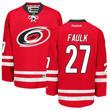 Justin Faulk Carolina Hurricanes red Home jersey