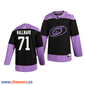 Lucas Wallmark Carolina Hurricanes black jersey