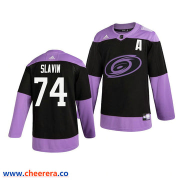 Jaccob Slavin Carolina Hurricanes black jersey