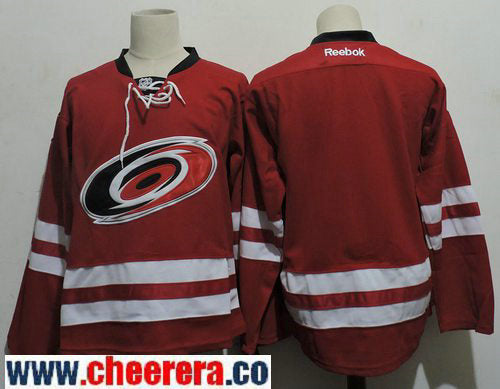 Blank New Carolina Hurricanes red Home jersey
