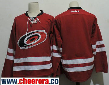 Blank New Carolina Hurricanes red Home jersey