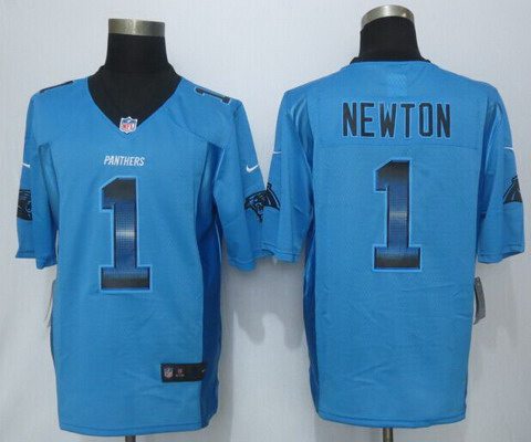 Cam Newton Carolina Panthers blue Fashion jersey