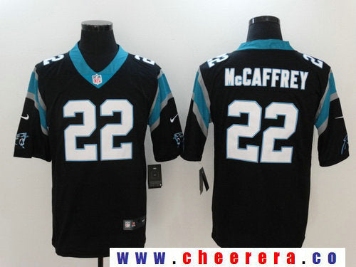 Christian McCaffrey Carolina Panthers black Vapor jersey