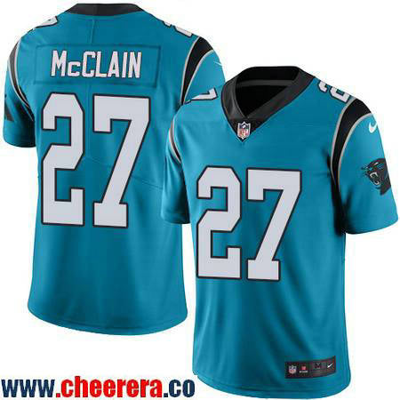 Robert McClain Carolina Panthers blue Color Rush jersey
