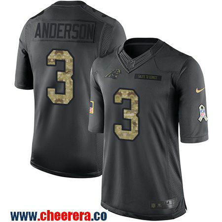 Derek Anderson Carolina Panthers black Salute To Service jersey