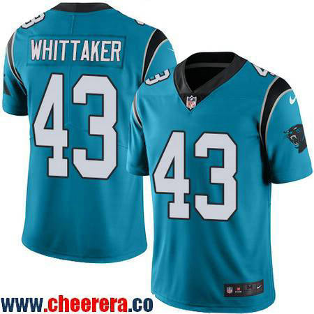 Fozzy Whittaker Carolina Panthers blue Color Rush jersey