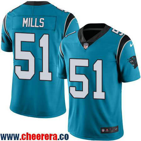 Sam Mills Carolina Panthers blue Color Rush jersey