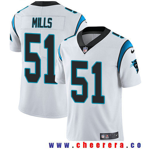 Sam Mills Carolina Panthers white Vapor jersey