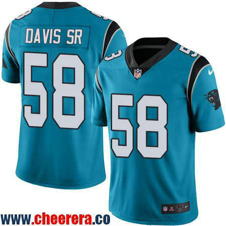 Thomas Davis Carolina Panthers blue Color Rush jersey
