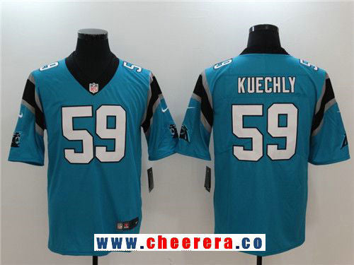 Luke Kuechly Carolina Panthers blue Vapor jersey