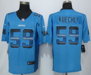 Luke Kuechly Carolina Panthers blue Fashion jersey