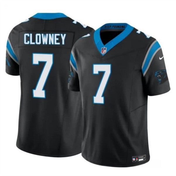 Jadeveon Clowney Carolina Panthers black Vapor jersey