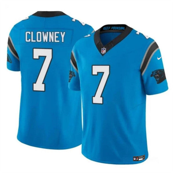 Jadeveon Clowney Carolina Panthers blue Vapor jersey
