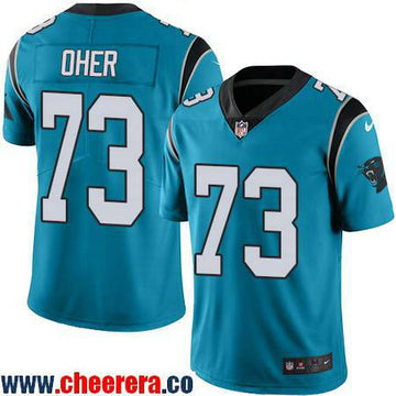 Michael Oher Carolina Panthers blue Color Rush jersey