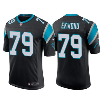 Ikem Ekwonu Carolina Panthers black jersey