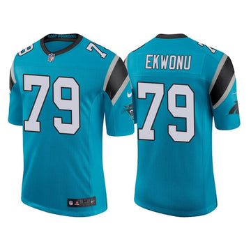 Ikem Ekwonu Carolina Panthers blue jersey