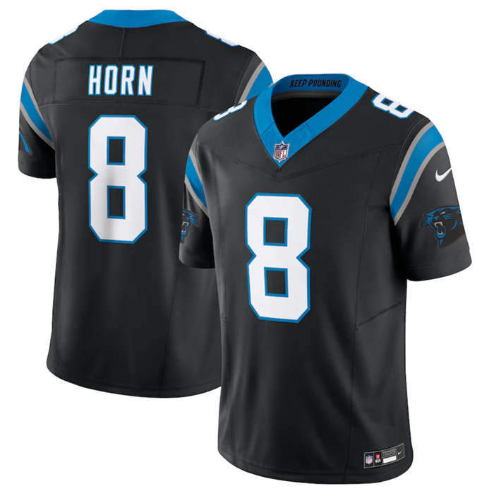 Jaycee Horn Carolina Panthers black Vapor jersey